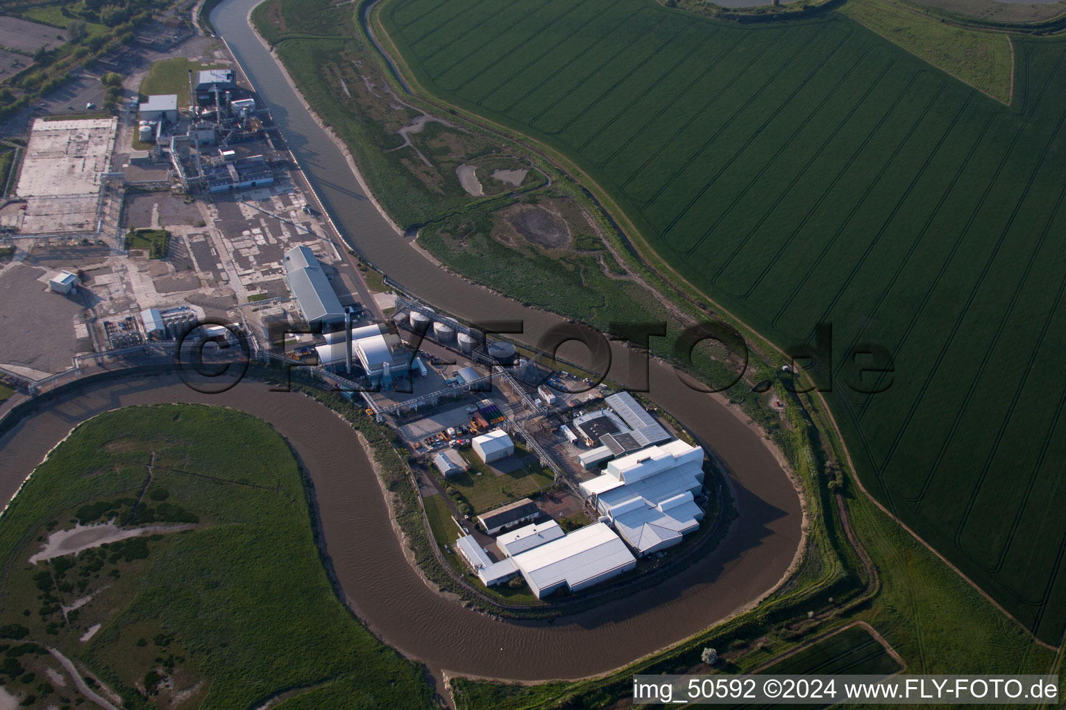 Great Stonar in the state England, Great Britain seen from above