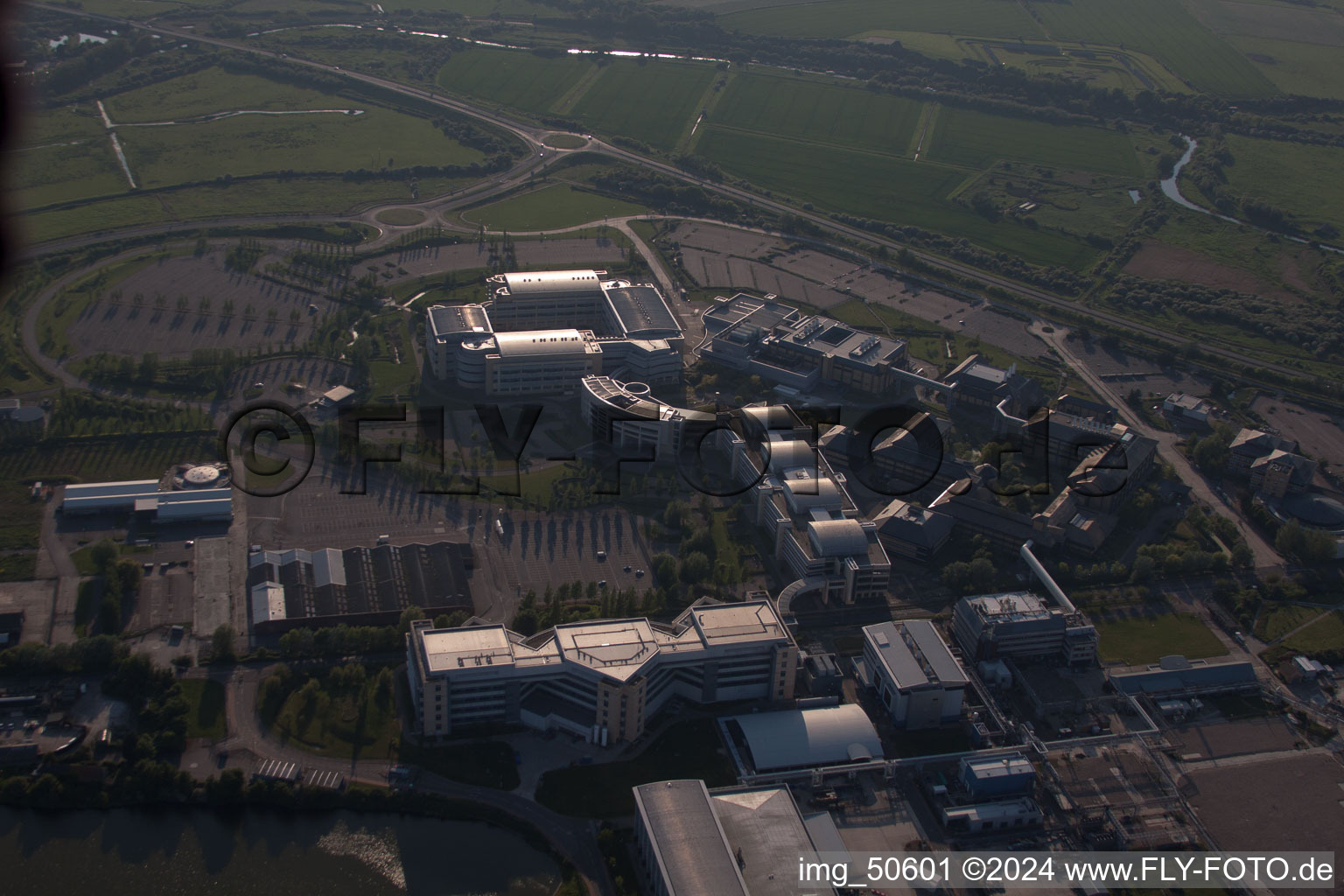 Great Stonar in the state England, Great Britain viewn from the air