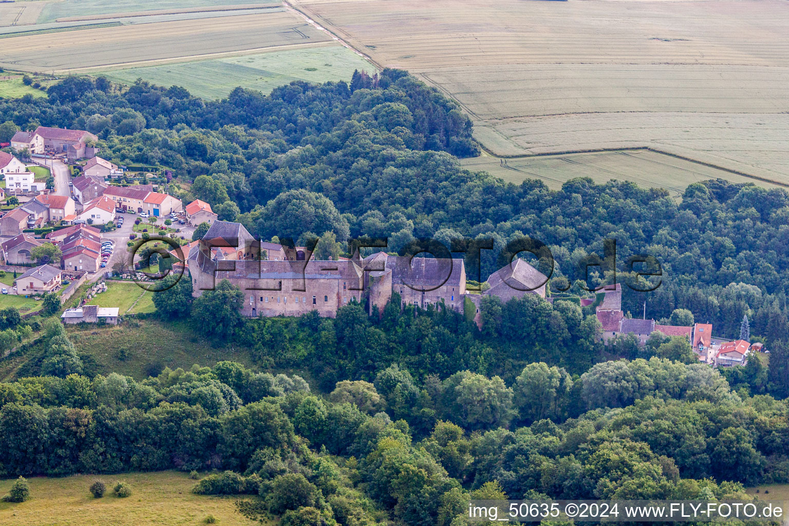 Castle of Schloss Roussy-le-bourg in Roussy-le-Village in Grand Est, France