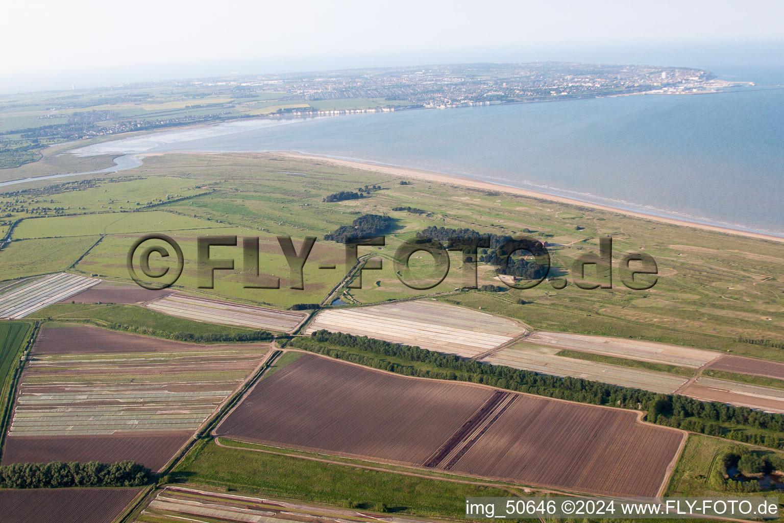 Bird's eye view of Great Stonar in the state England, Great Britain