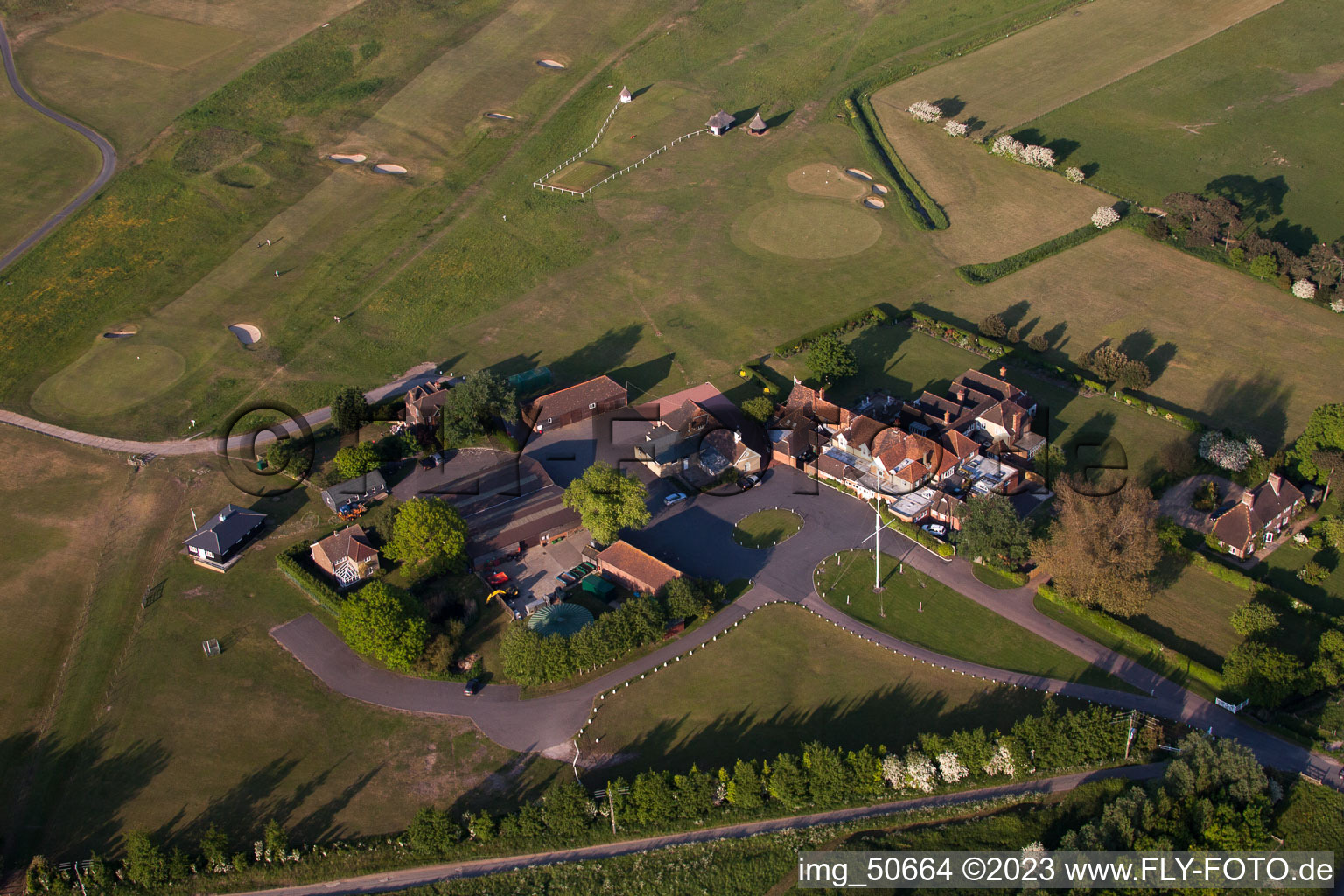 Aerial view of Sandwich in the state England, Great Britain