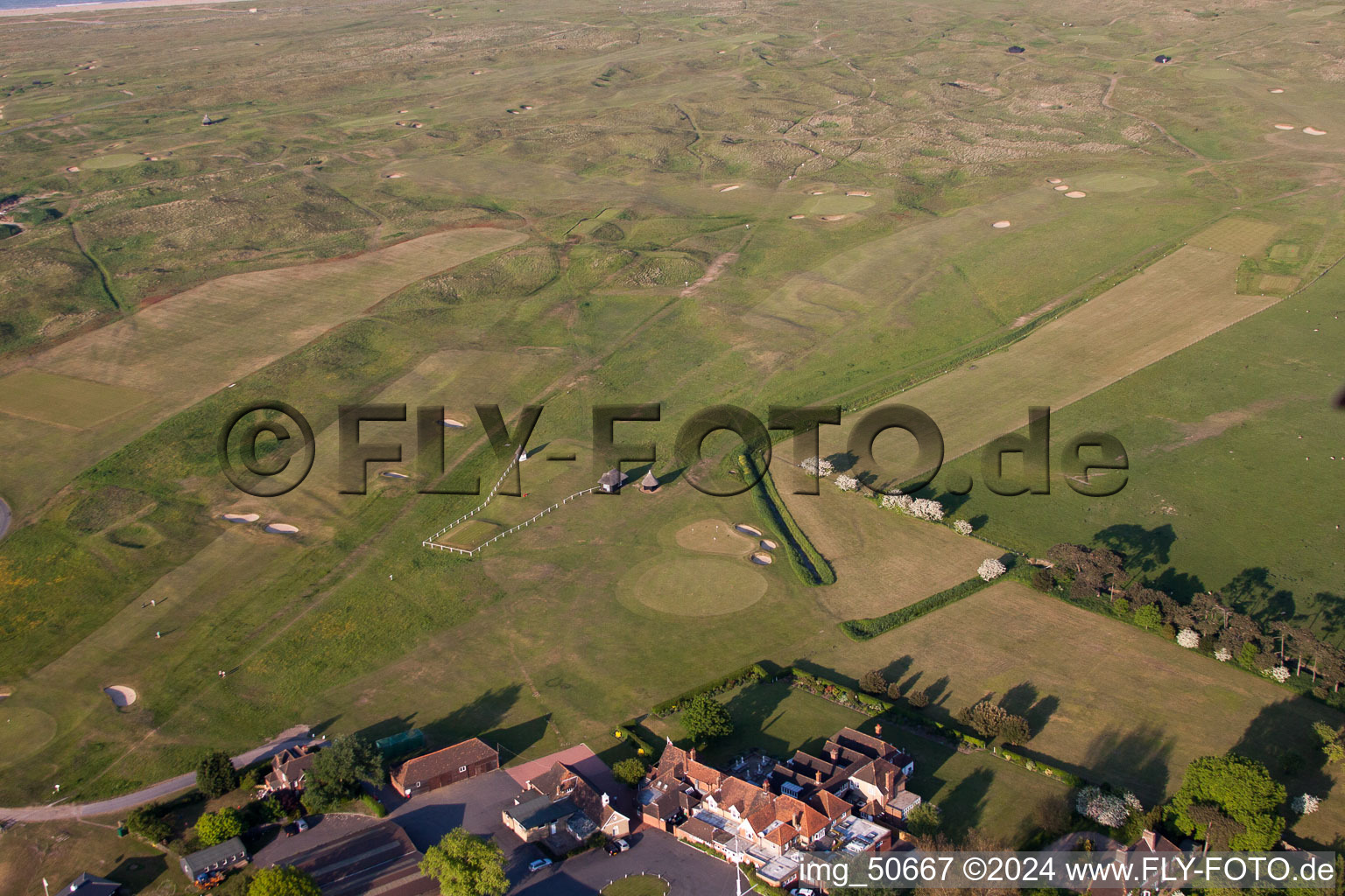 Aerial photograpy of Sandwich in the state England, Great Britain