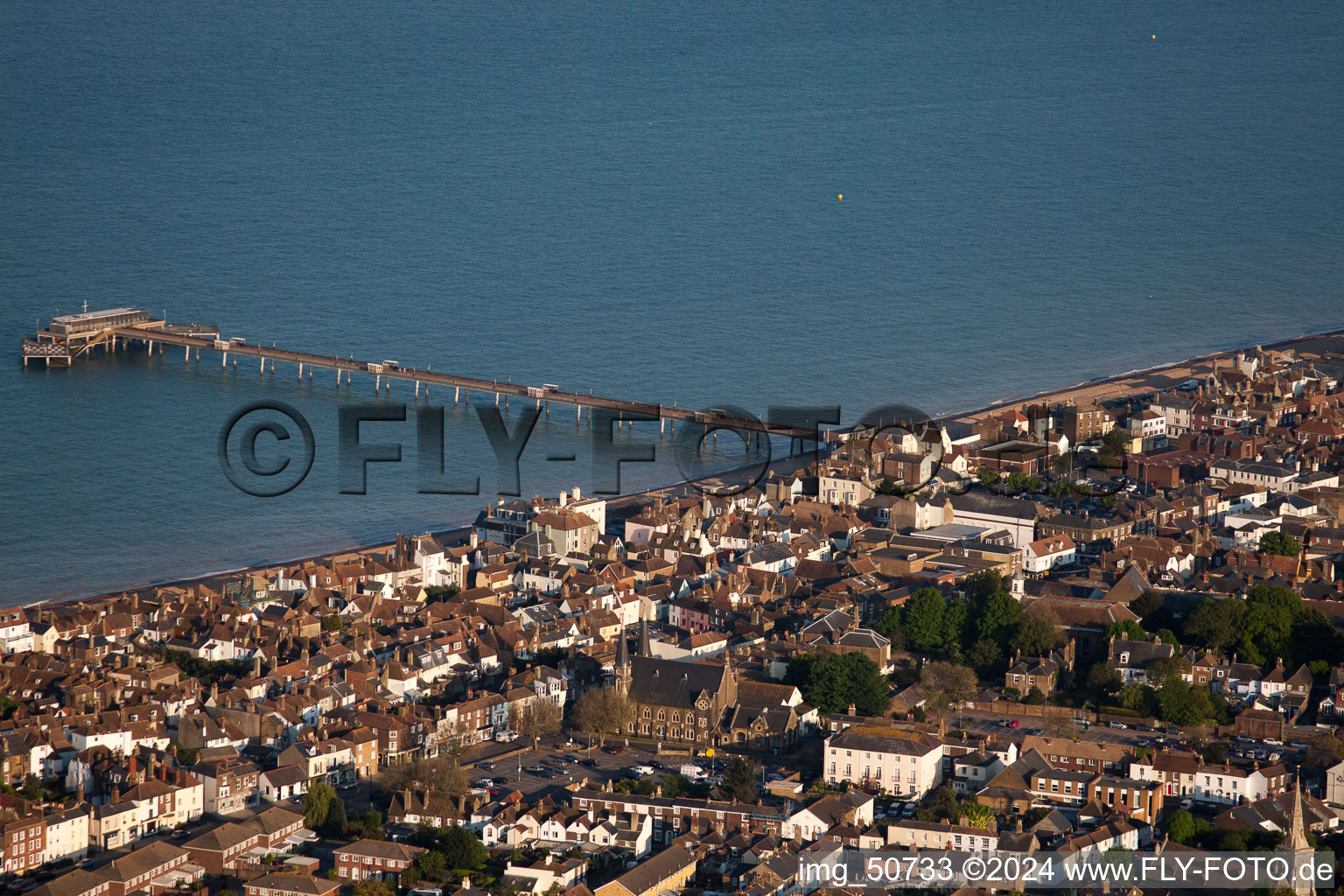 Deal in the state England, Great Britain from a drone