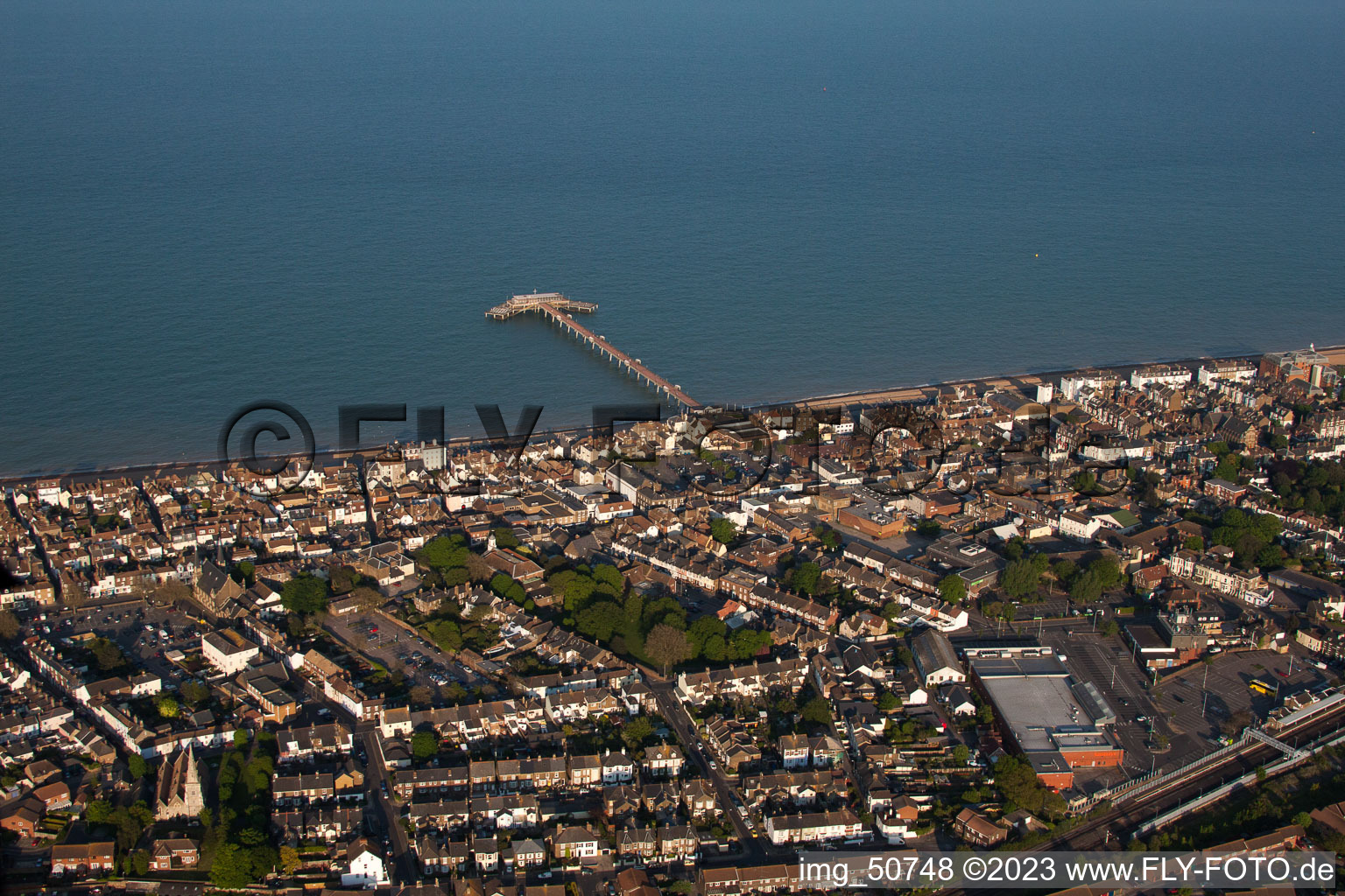 Deal in the state England, Great Britain from above