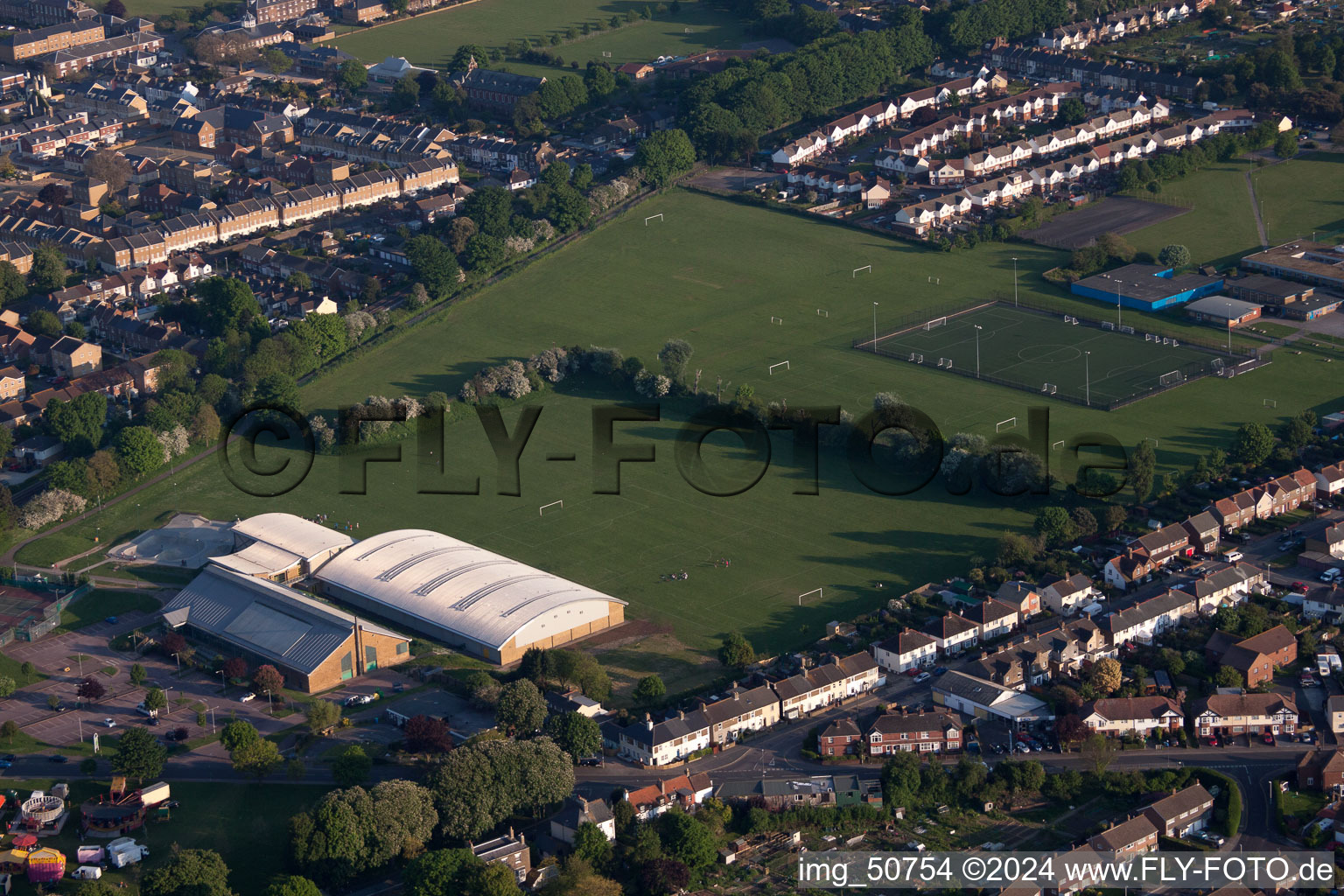 Deal in the state England, Great Britain seen from above