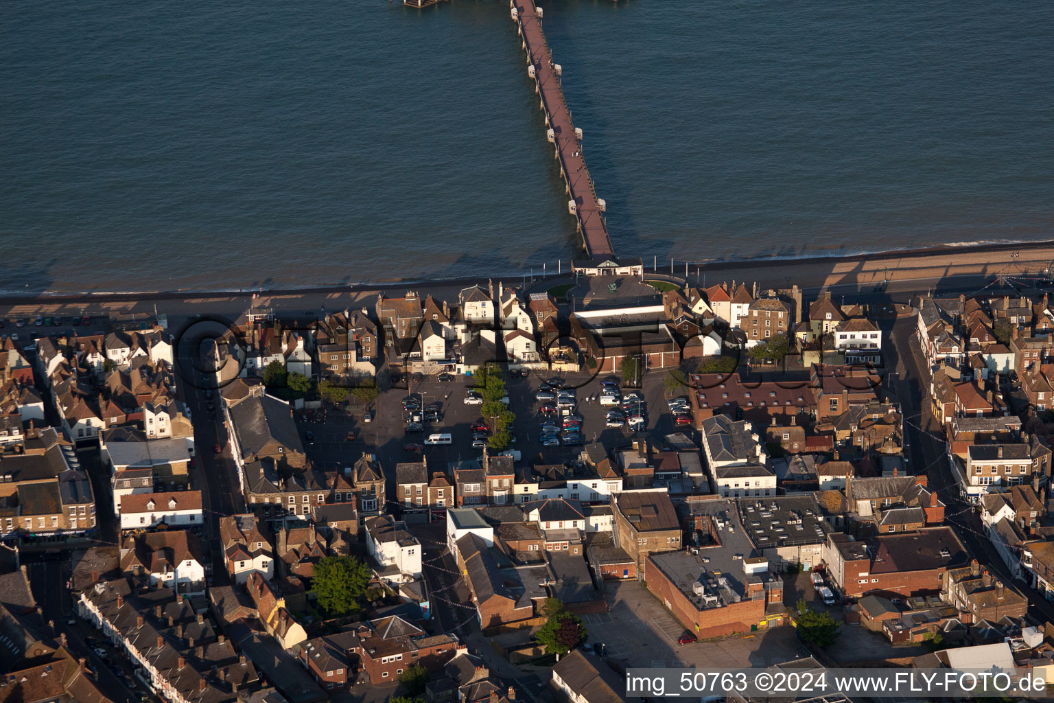 Bird's eye view of Deal in the state England, Great Britain