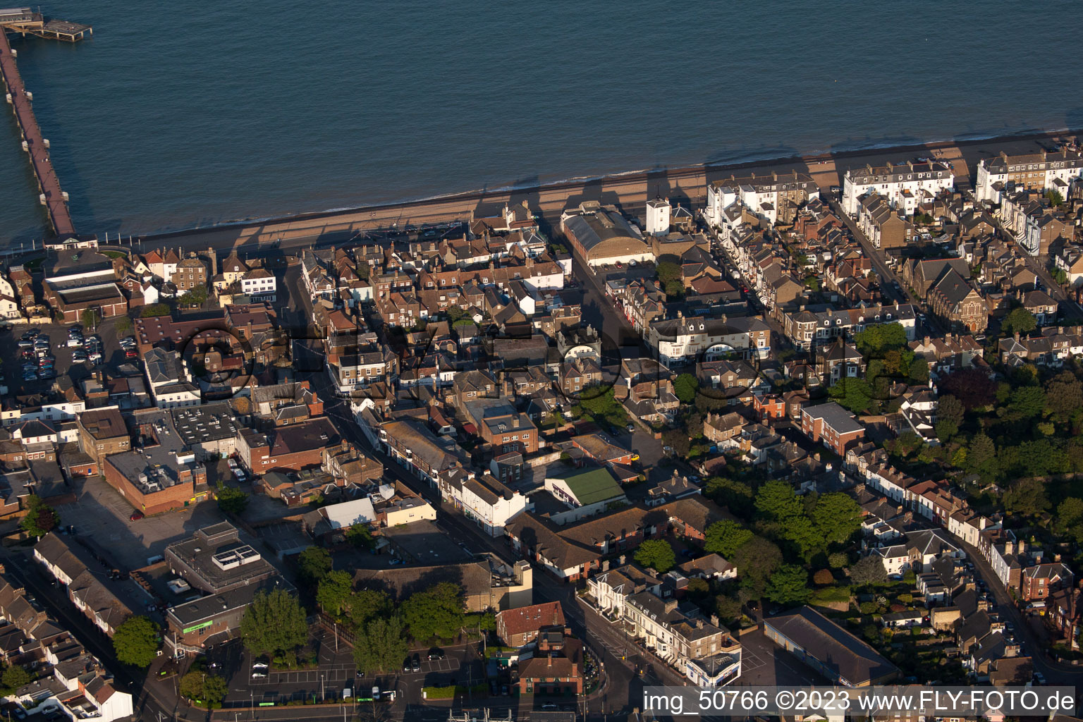 Deal in the state England, Great Britain viewn from the air