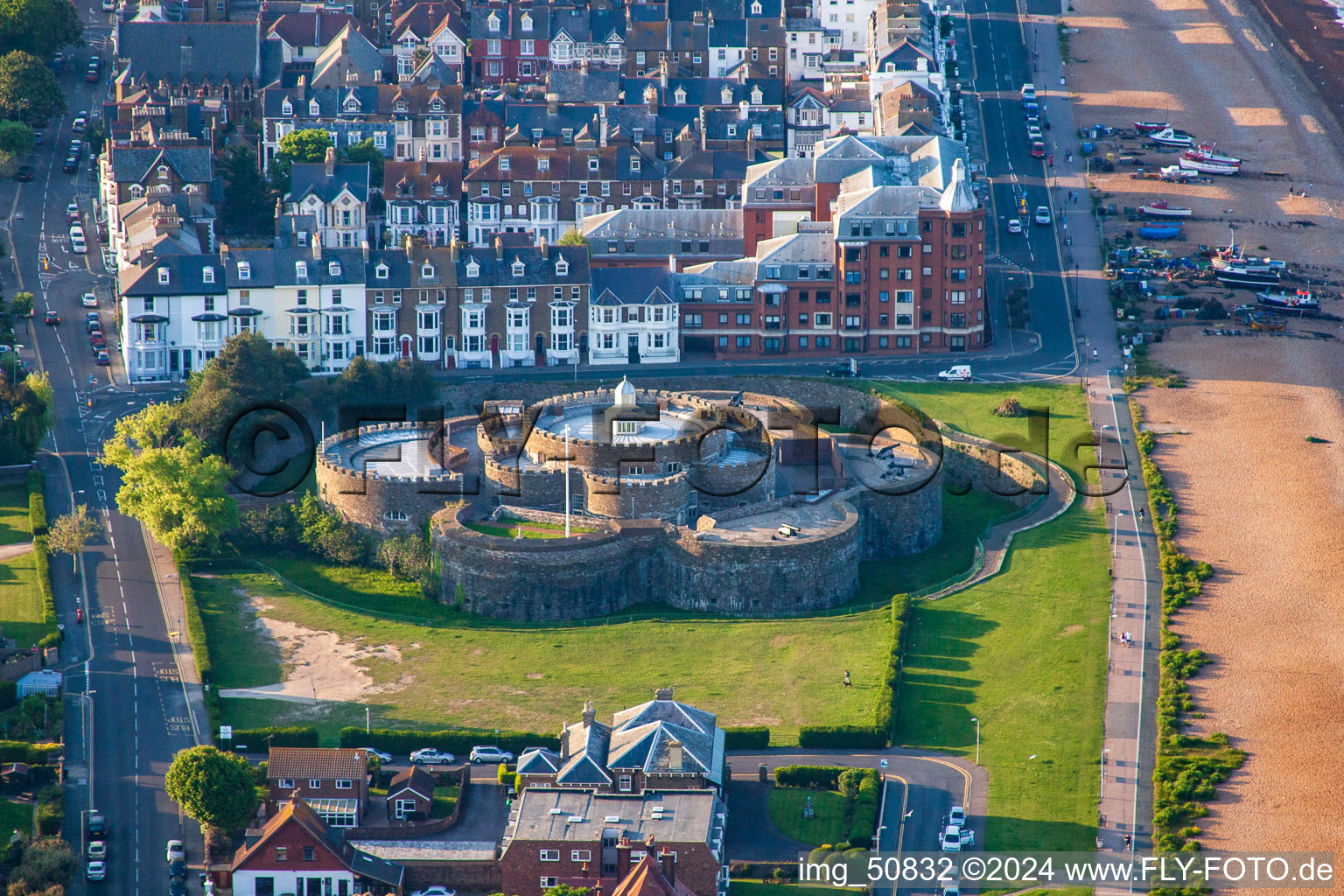 Deal in the state England, Great Britain seen from above