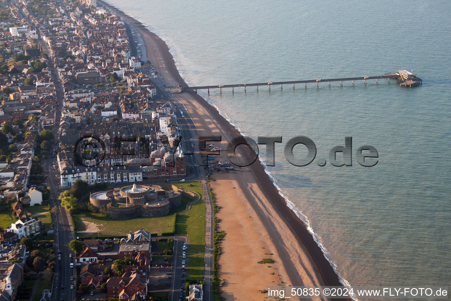 Deal in the state England, Great Britain from the plane