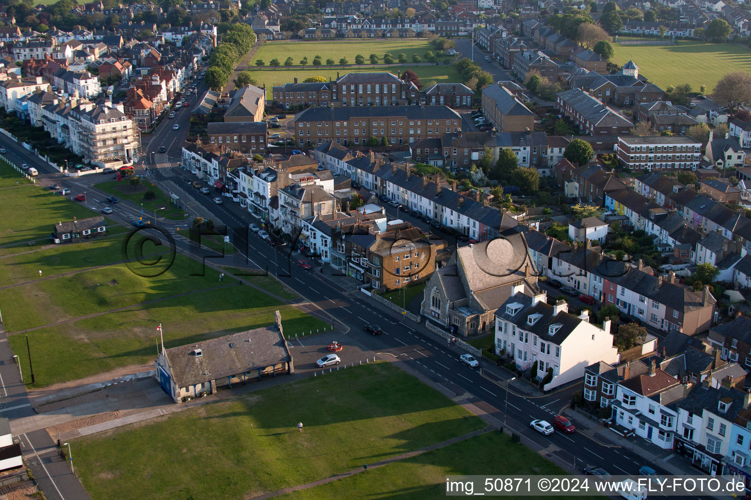 Deal in the state England, Great Britain from above