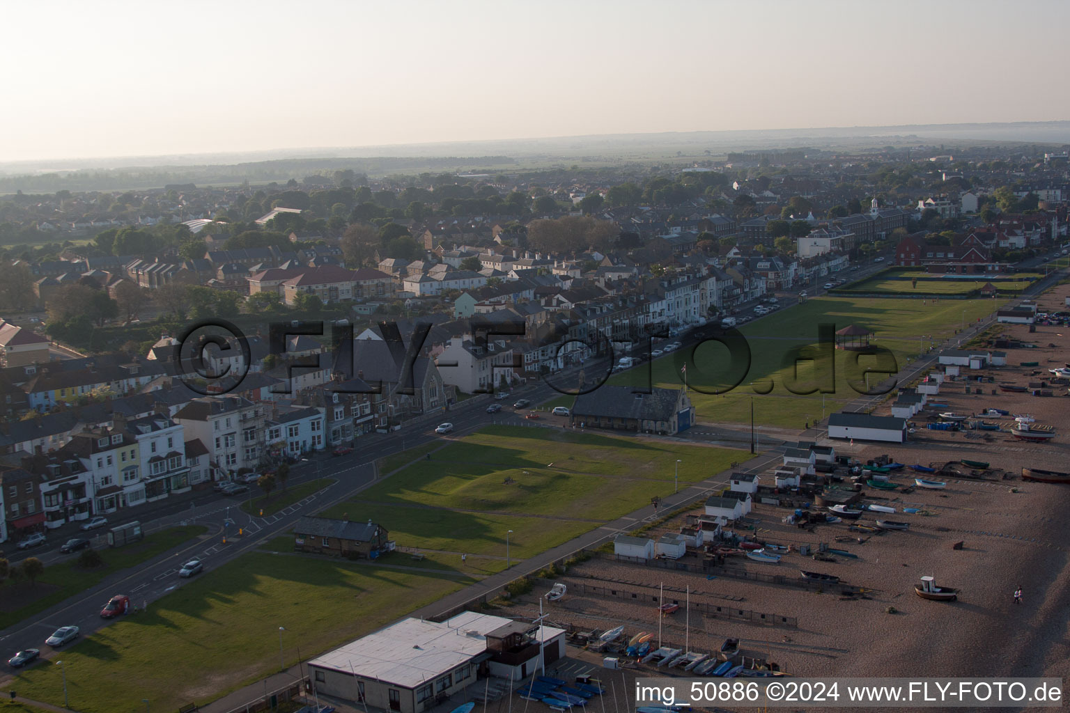 Deal in the state England, Great Britain viewn from the air