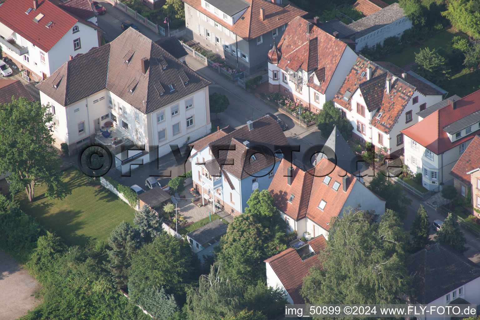 Drone image of Kandel in the state Rhineland-Palatinate, Germany