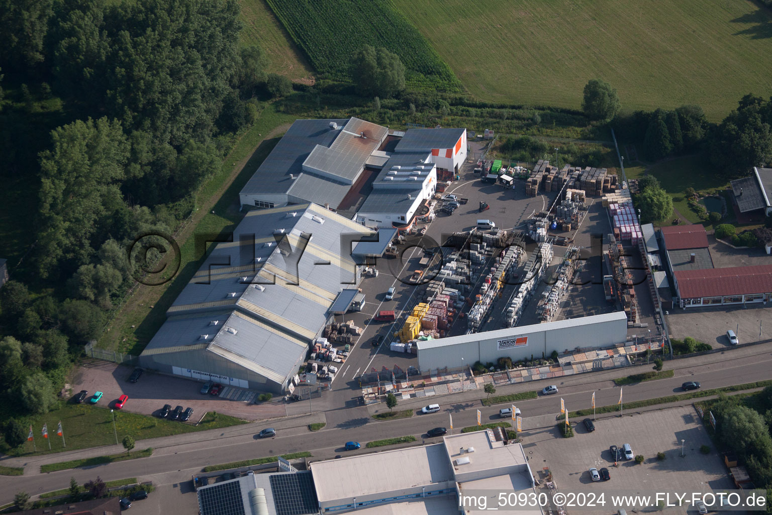 Horst Industrial Area, Union Building Centre in the district Minderslachen in Kandel in the state Rhineland-Palatinate, Germany