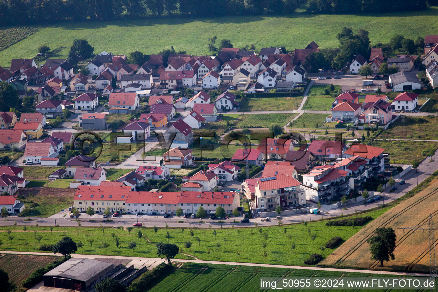 Oblique view of Kandel in the state Rhineland-Palatinate, Germany