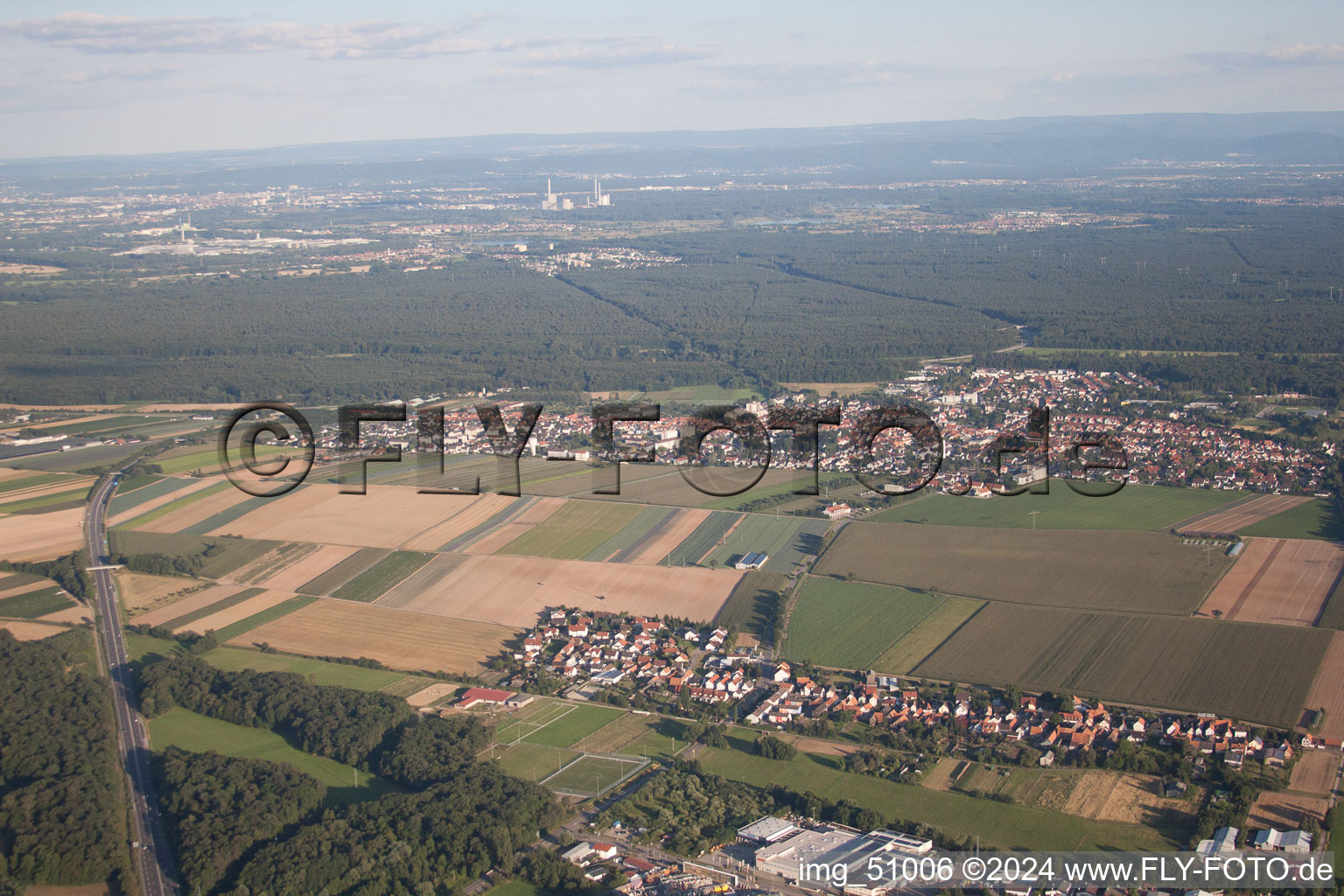 Kandel in the state Rhineland-Palatinate, Germany out of the air