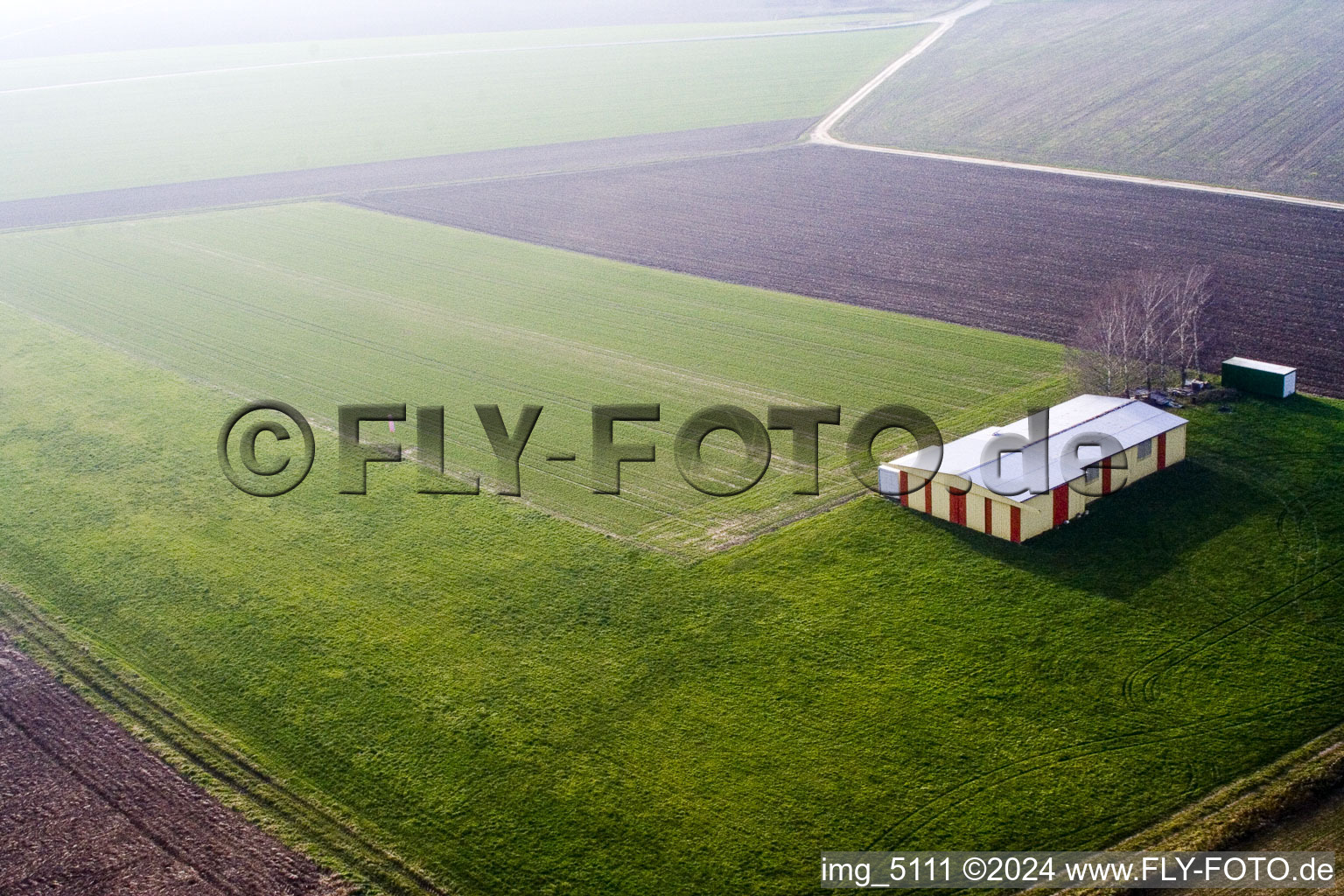 UL airfield in Seebach in the state Bas-Rhin, France