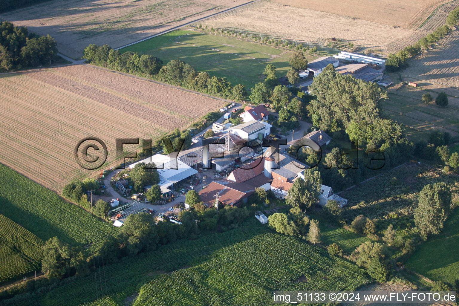 Bird's eye view of Winden in the state Rhineland-Palatinate, Germany