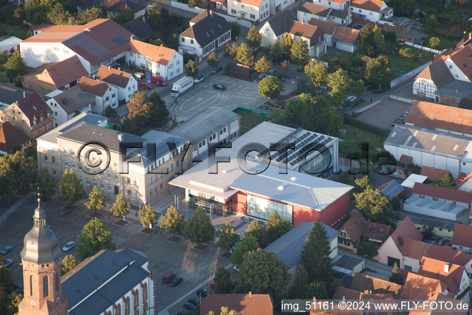 Drone image of Kandel in the state Rhineland-Palatinate, Germany