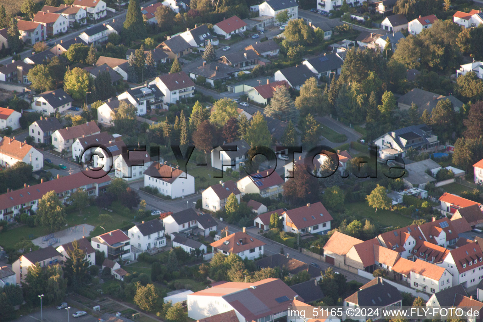 Kandel in the state Rhineland-Palatinate, Germany seen from a drone