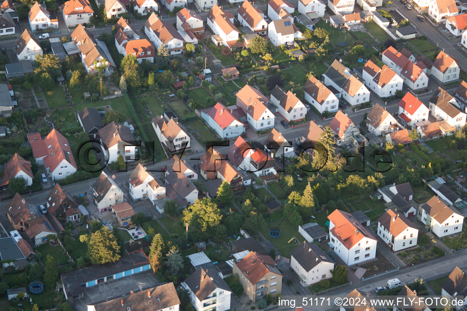 Oblique view of Kandel in the state Rhineland-Palatinate, Germany