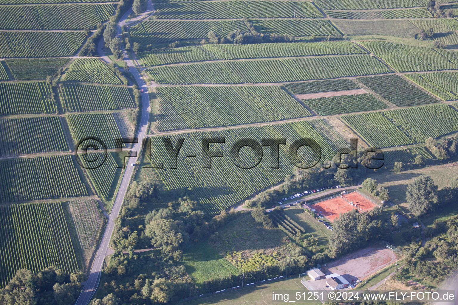 Tennis club in Oberotterbach in the state Rhineland-Palatinate, Germany