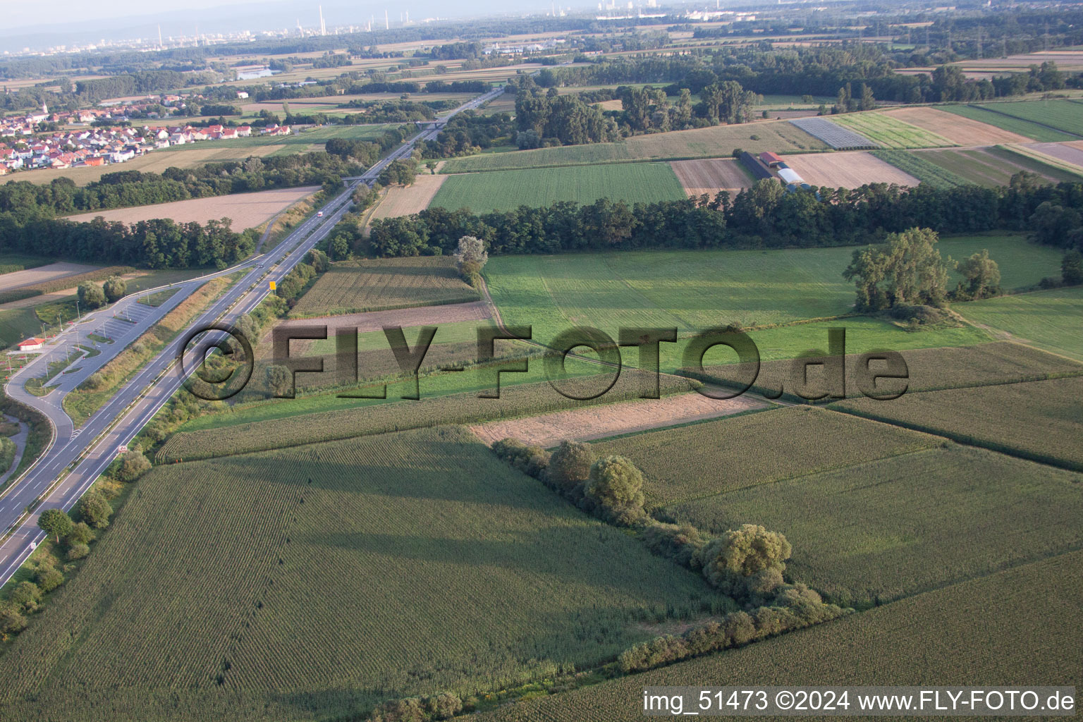 B9 Rest area in Kuhardt in the state Rhineland-Palatinate, Germany