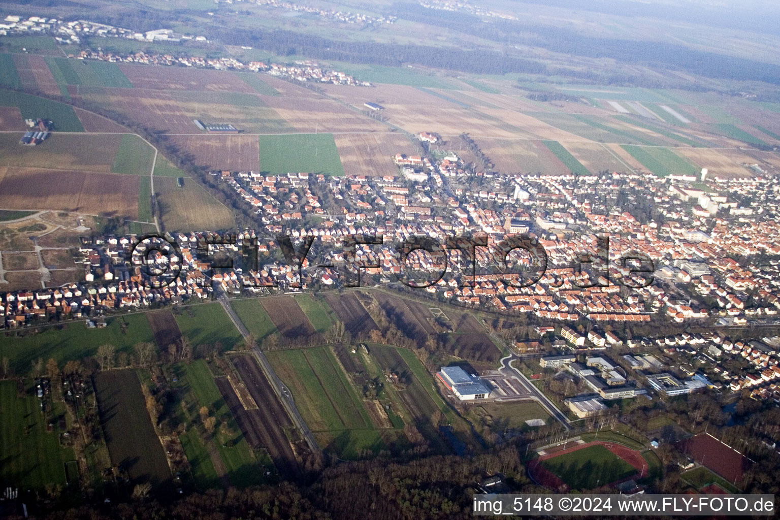 S from South in Kandel in the state Rhineland-Palatinate, Germany