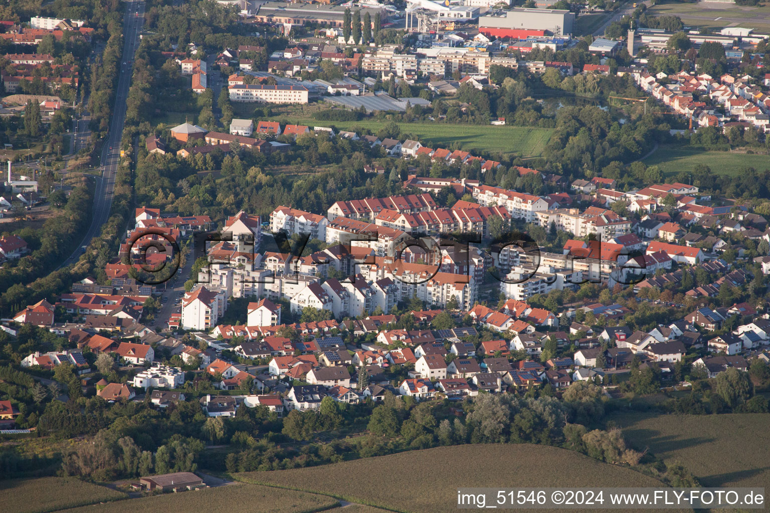 Speyer in the state Rhineland-Palatinate, Germany out of the air