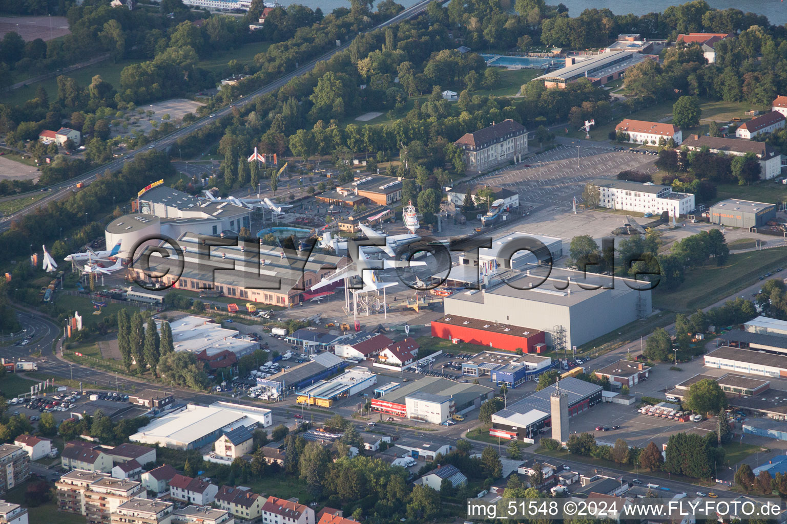 Speyer in the state Rhineland-Palatinate, Germany from the plane