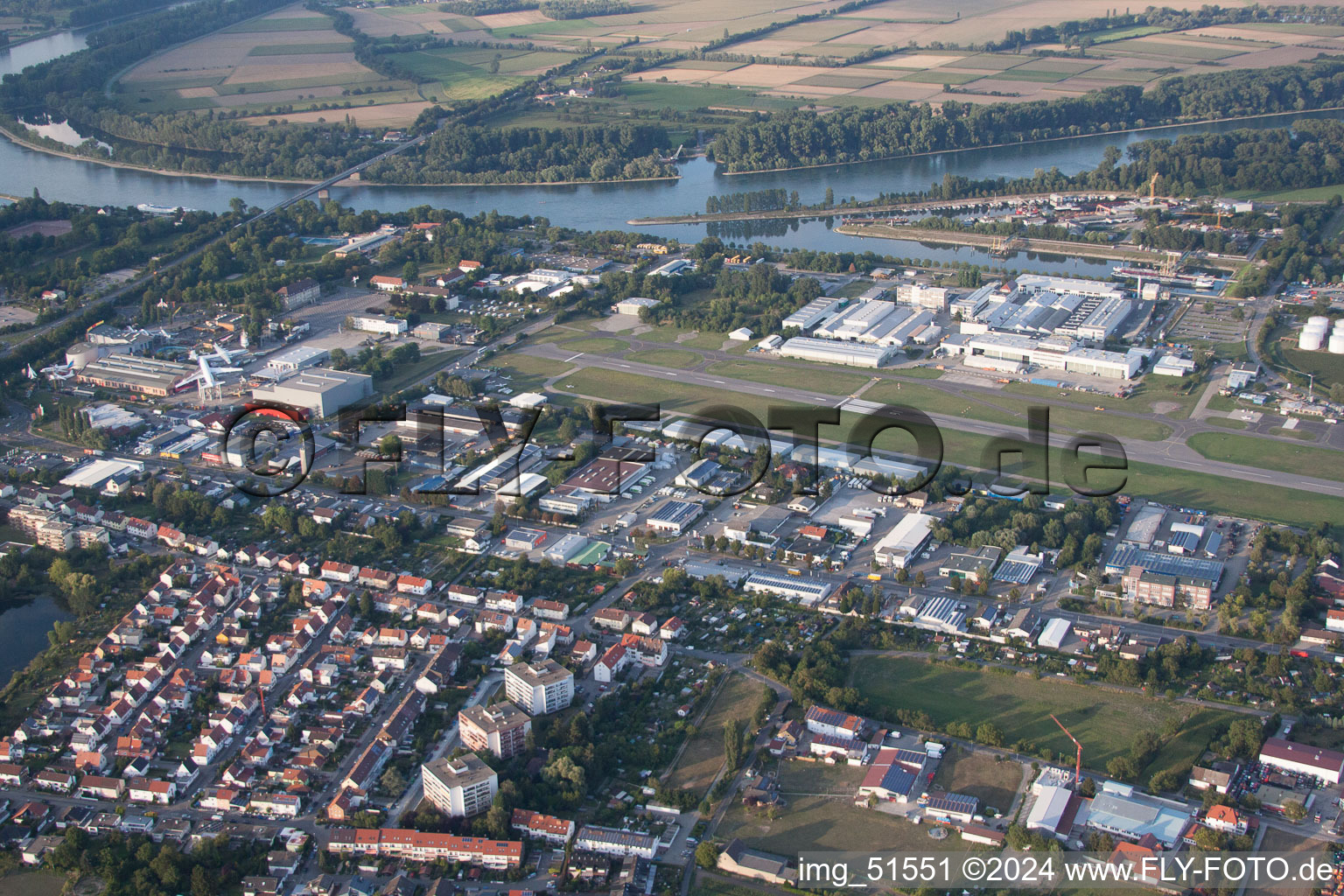 Drone recording of Speyer in the state Rhineland-Palatinate, Germany