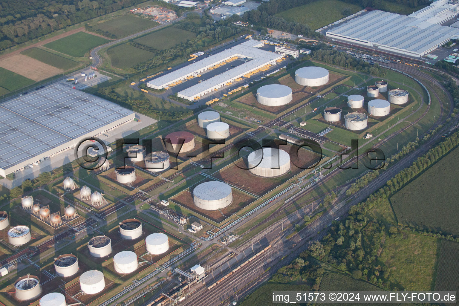 Aerial view of Speyer in the state Rhineland-Palatinate, Germany