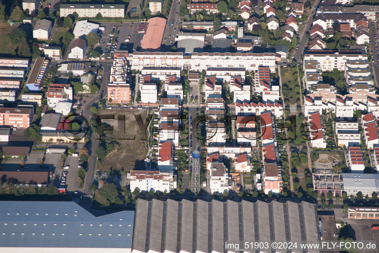 Aerial photograpy of District Rohrbach in Heidelberg in the state Baden-Wuerttemberg, Germany