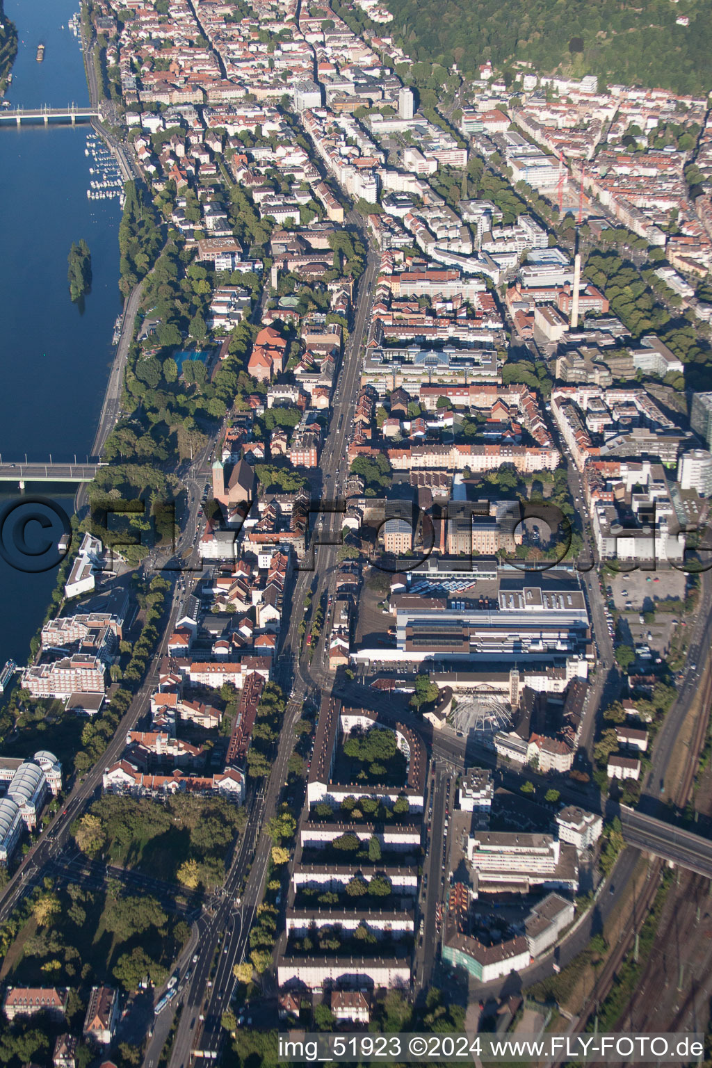 Bergheimer Street in the district Bergheim in Heidelberg in the state Baden-Wuerttemberg, Germany