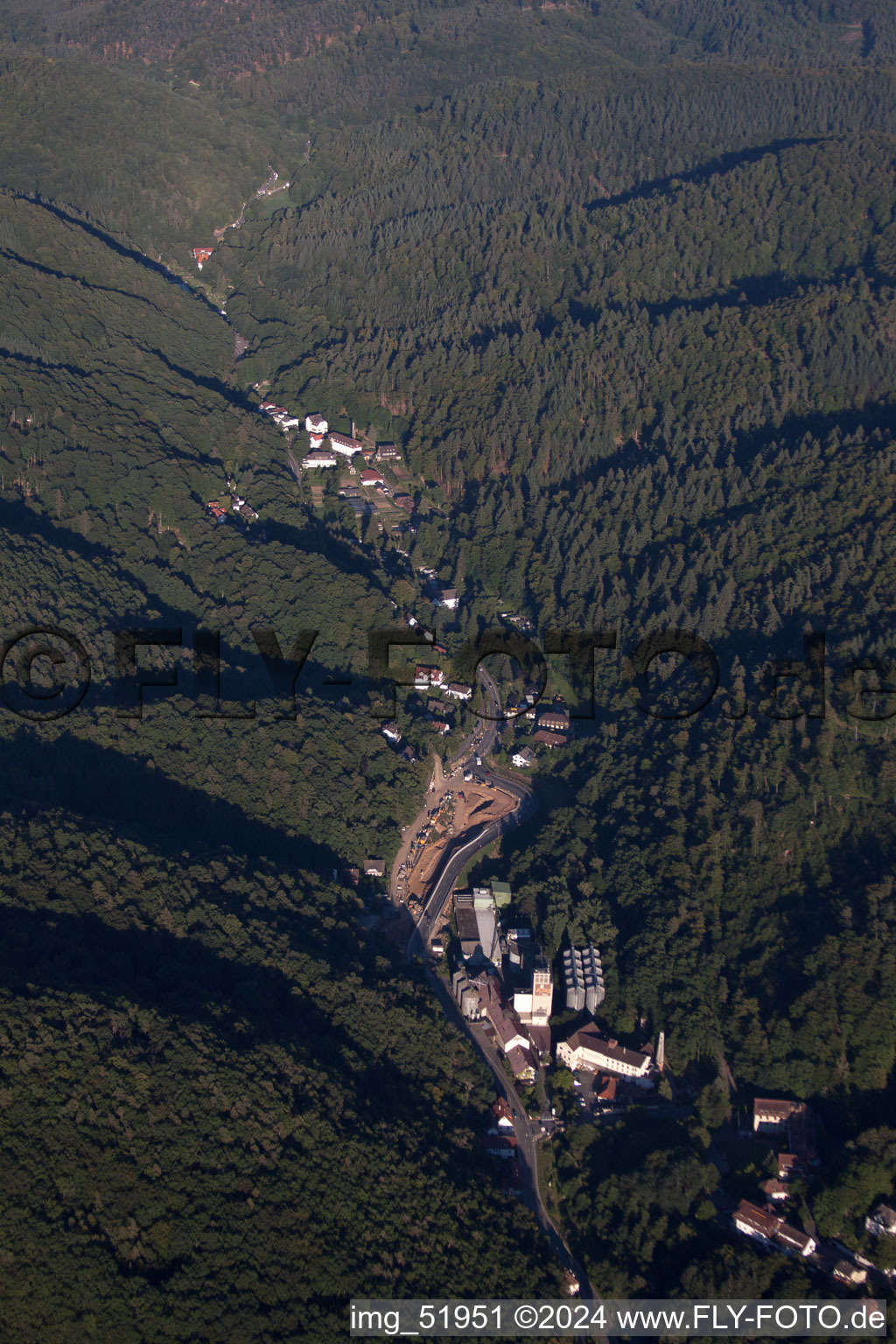 Aerial view of Schriesheim in the state Baden-Wuerttemberg, Germany