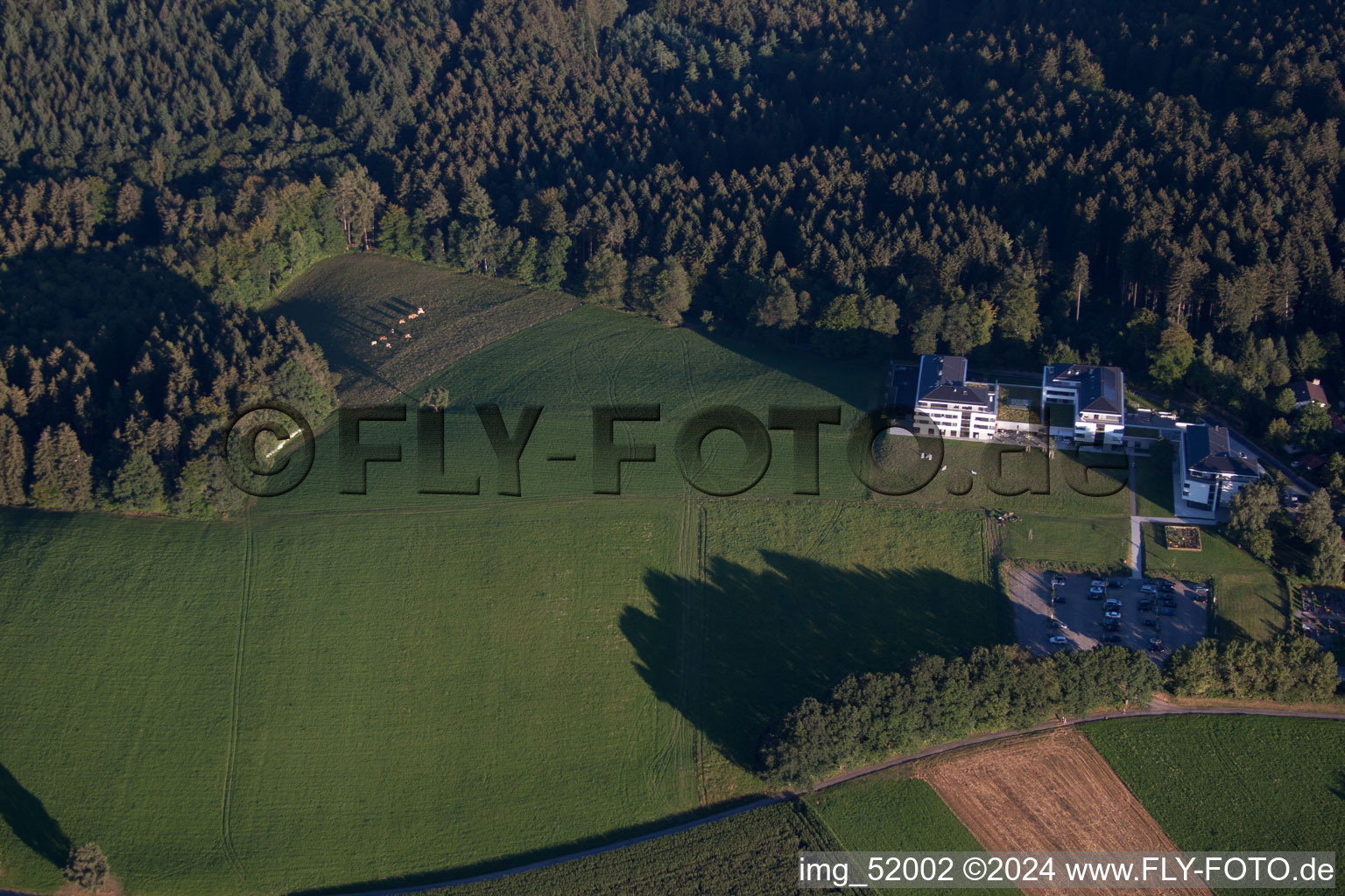 Aerial photograpy of SysTelios Clinic in the district Siedelsbrunn in Wald-Michelbach in the state Hesse, Germany