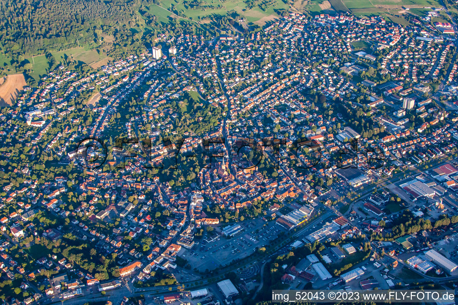 City ring in the district Stockheim in Michelstadt in the state Hesse, Germany