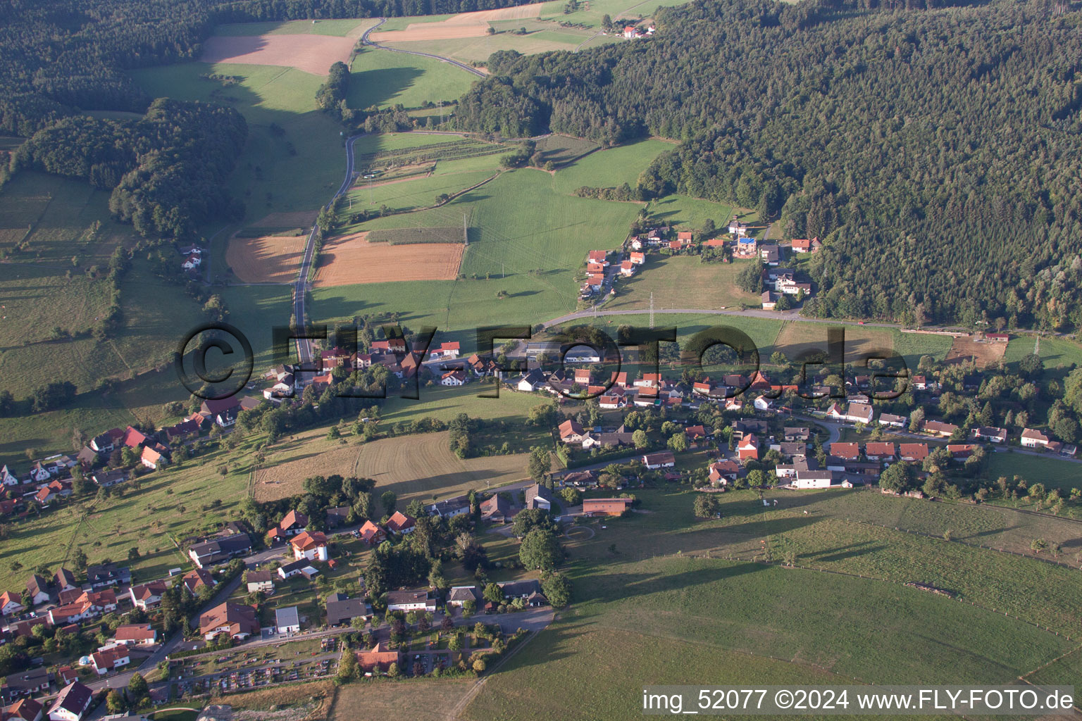 From the north in the district Weiten-Gesäß in Michelstadt in the state Hesse, Germany