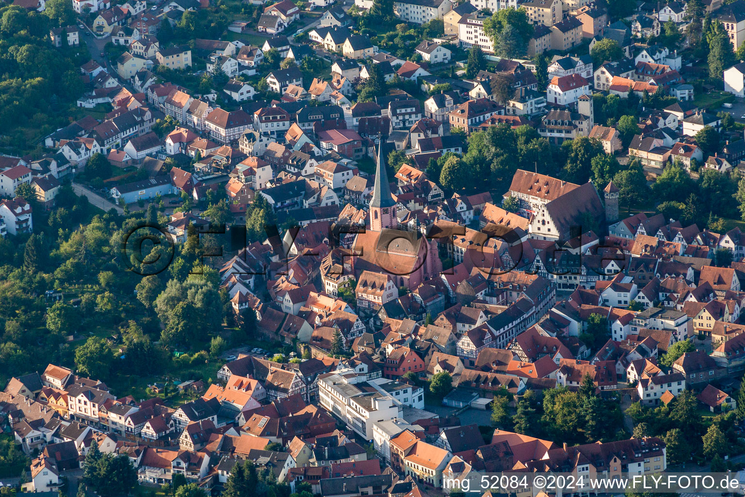 Church building in Einhardsbasilika Old Town- center of downtown in the district Steinbach in Michelstadt in the state Hesse, Germany