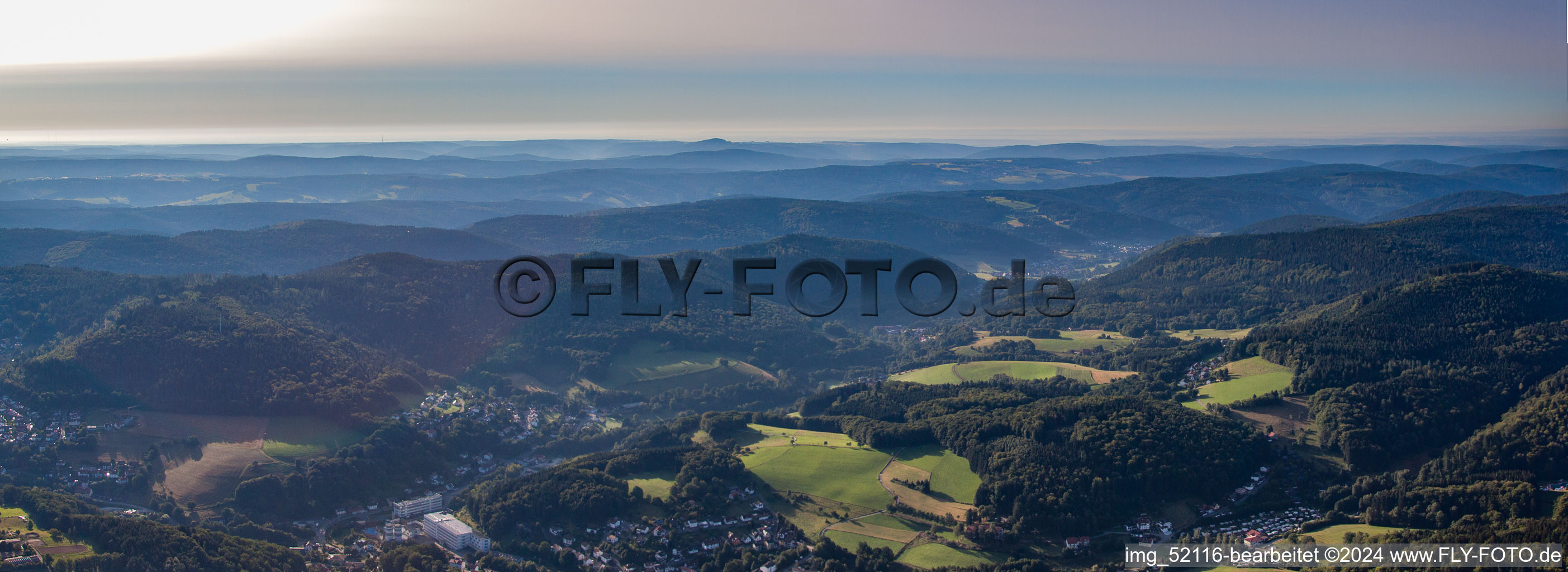 Wald-Michelbach in the state Hesse, Germany out of the air