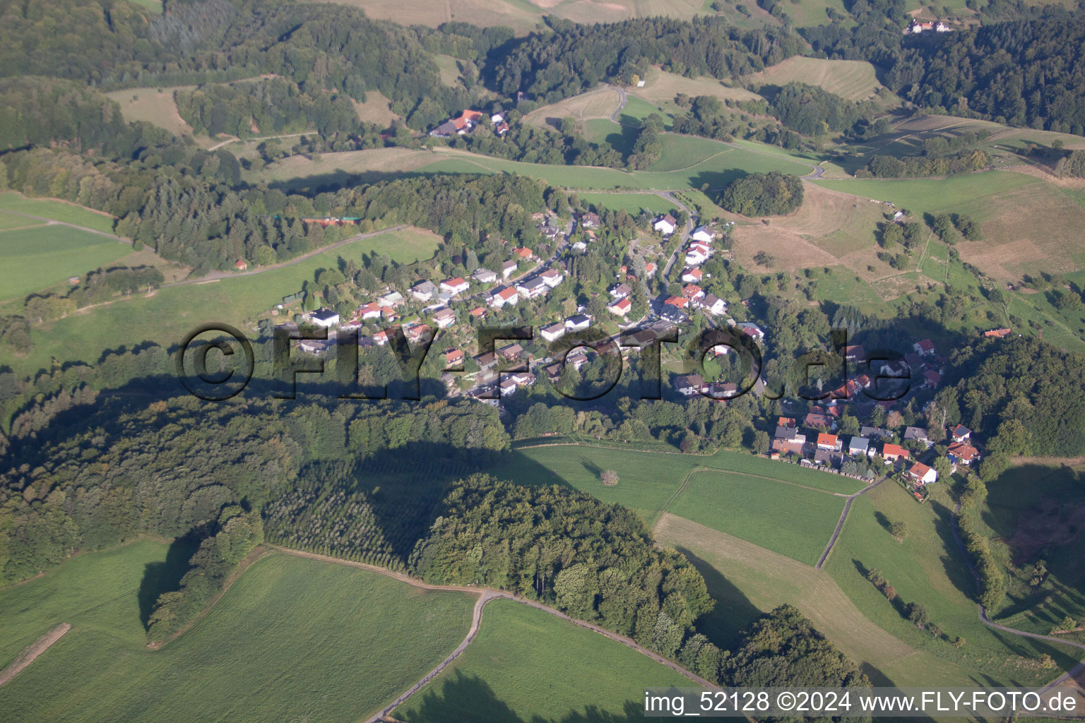 District Vöckelsbach in Mörlenbach in the state Hesse, Germany