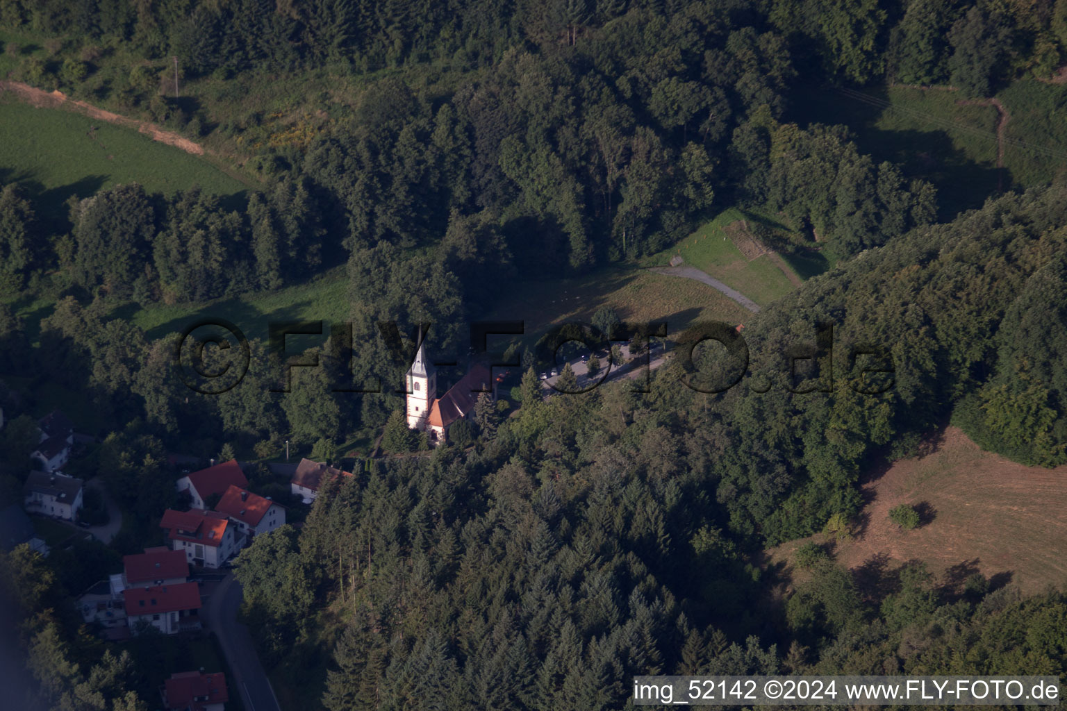 Aerial photograpy of Ritschweier in the state Baden-Wuerttemberg, Germany