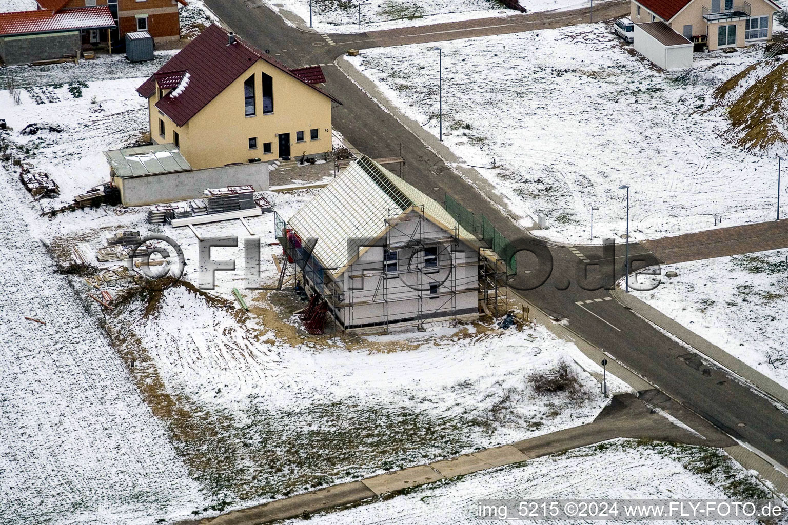 New development area NO in the district Schaidt in Wörth am Rhein in the state Rhineland-Palatinate, Germany out of the air