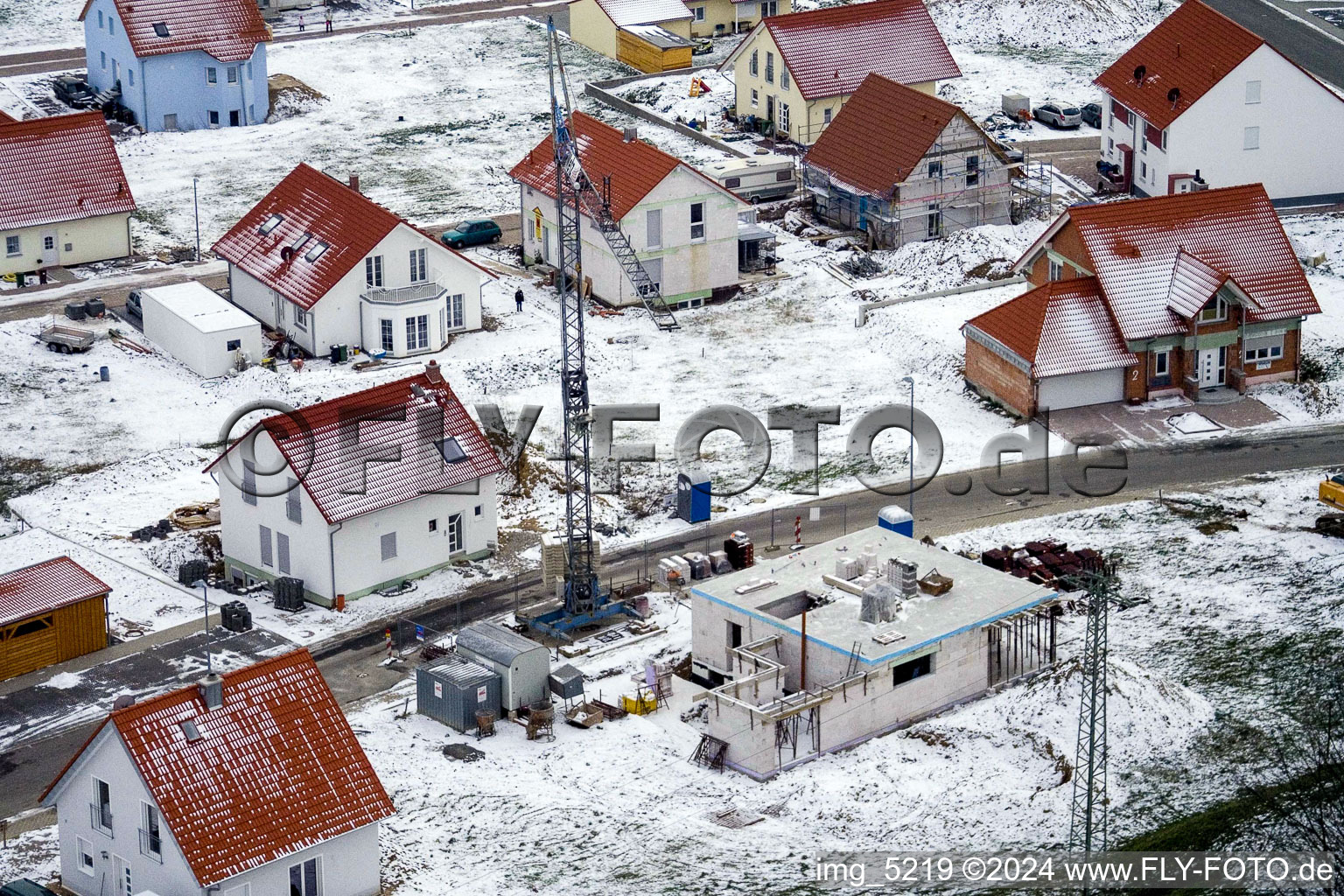 New development area NE, Hoffmann construction site in the district Schaidt in Wörth am Rhein in the state Rhineland-Palatinate, Germany