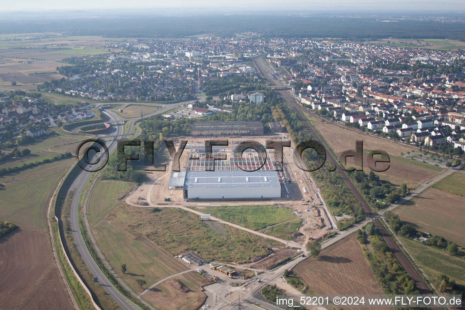 Plankstadt in the state Baden-Wuerttemberg, Germany out of the air