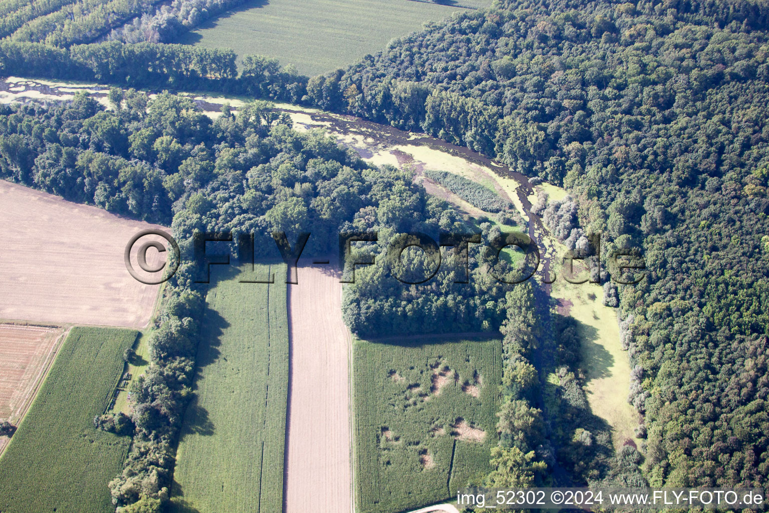 Germersheim in the state Rhineland-Palatinate, Germany from a drone