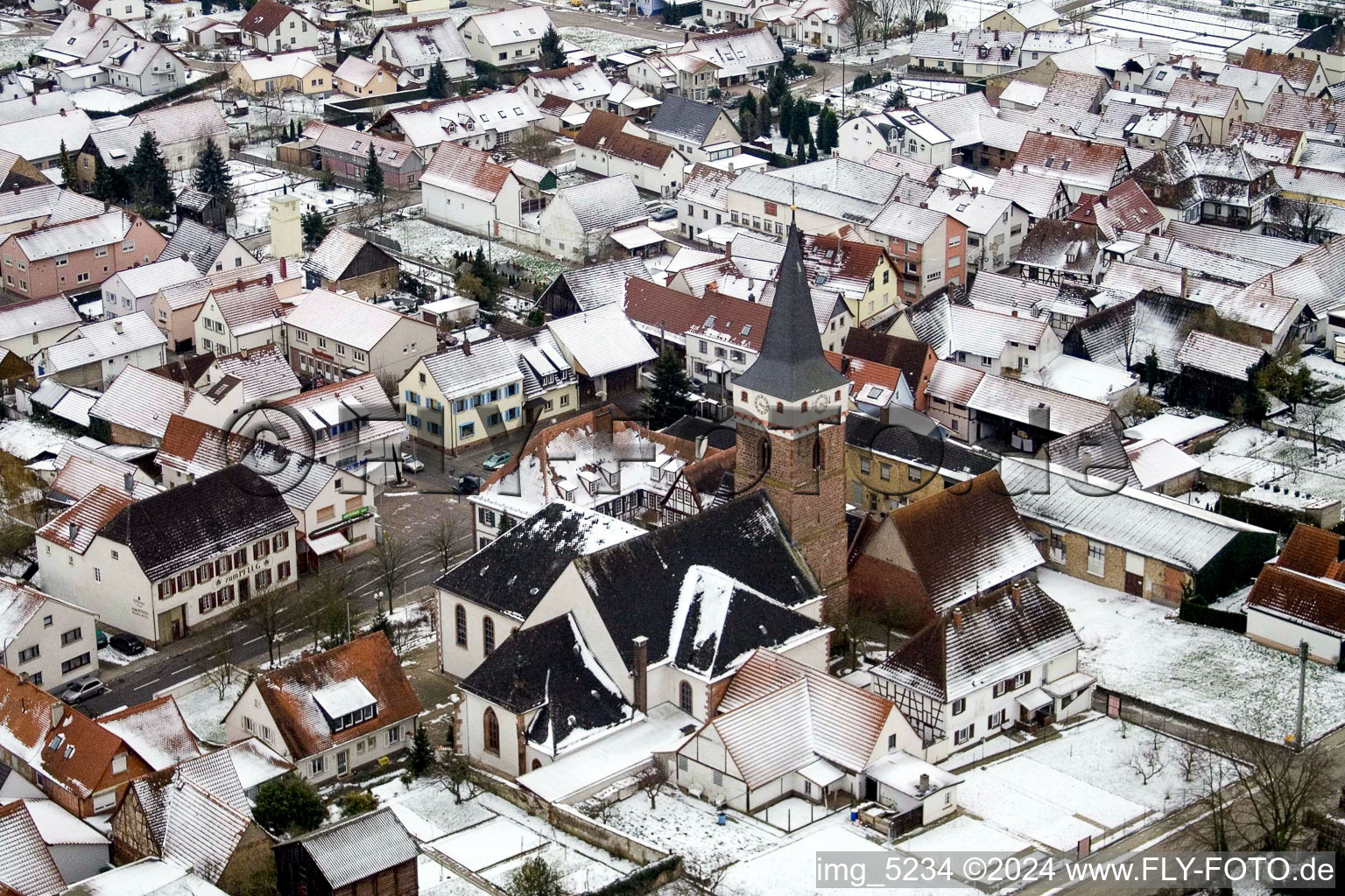 New development area NO in the district Schaidt in Wörth am Rhein in the state Rhineland-Palatinate, Germany from the drone perspective