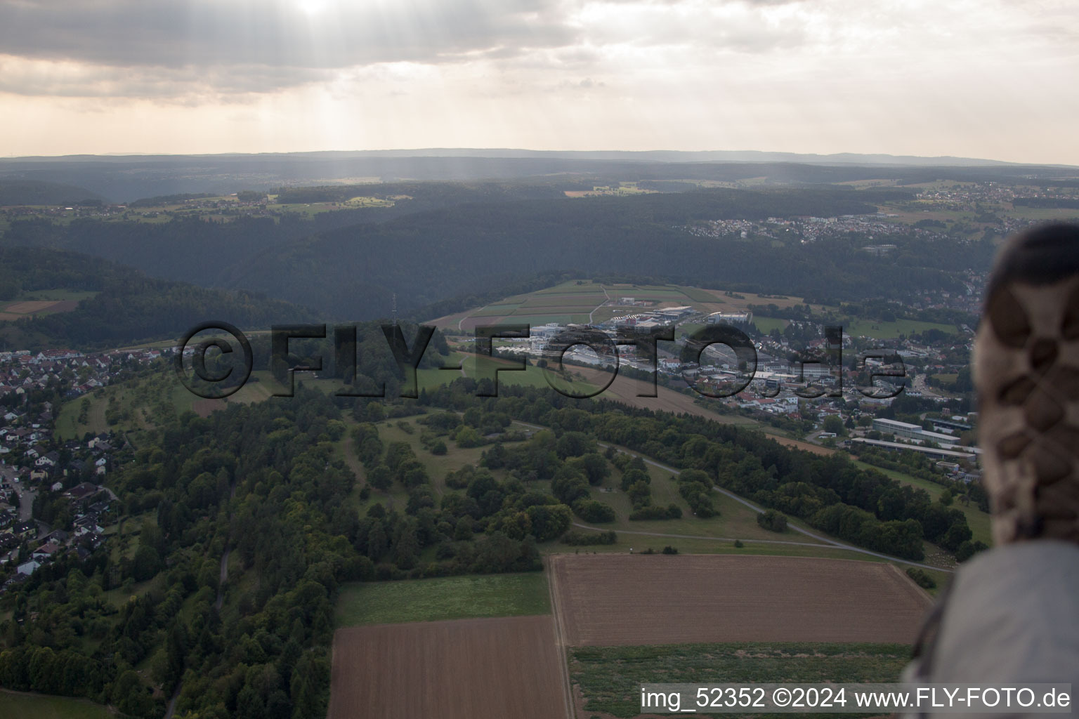 Stammheim, from the east in Calw in the state Baden-Wuerttemberg, Germany