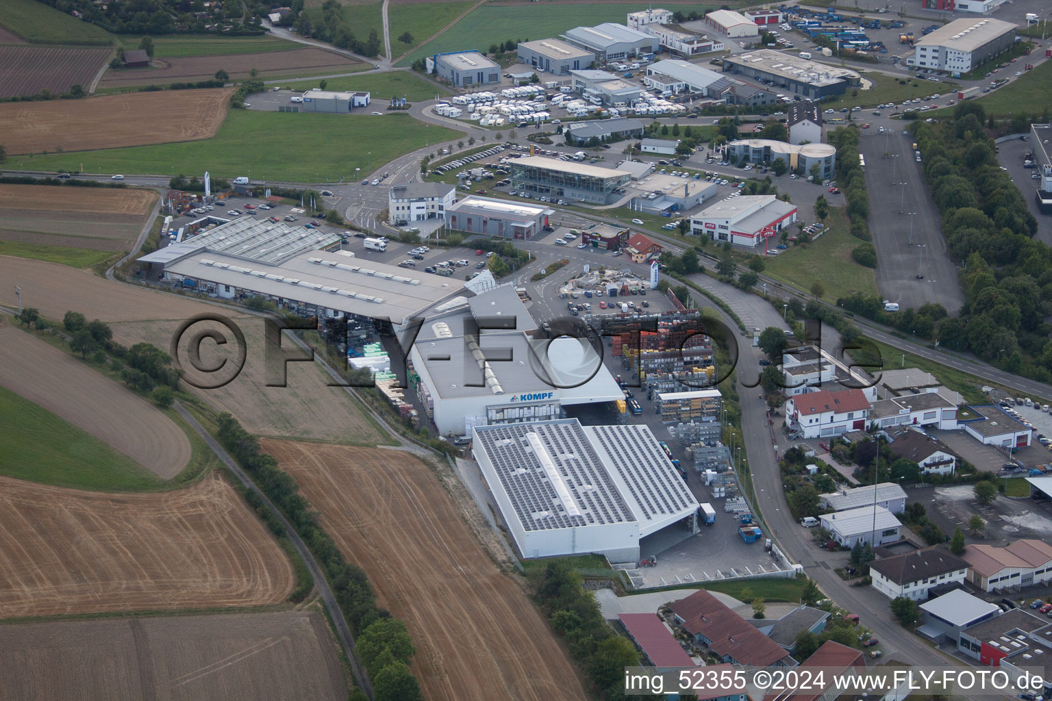 Leibnizstraße, Kömpf Company in Calw in the state Baden-Wuerttemberg, Germany