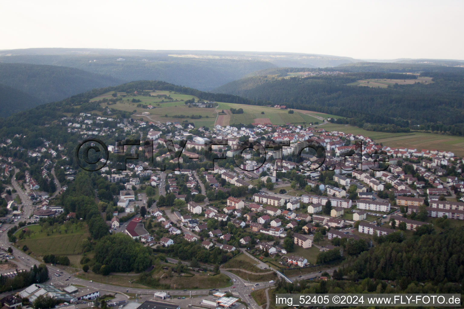 Aerial view of Homestead in Calw in the state Baden-Wuerttemberg, Germany