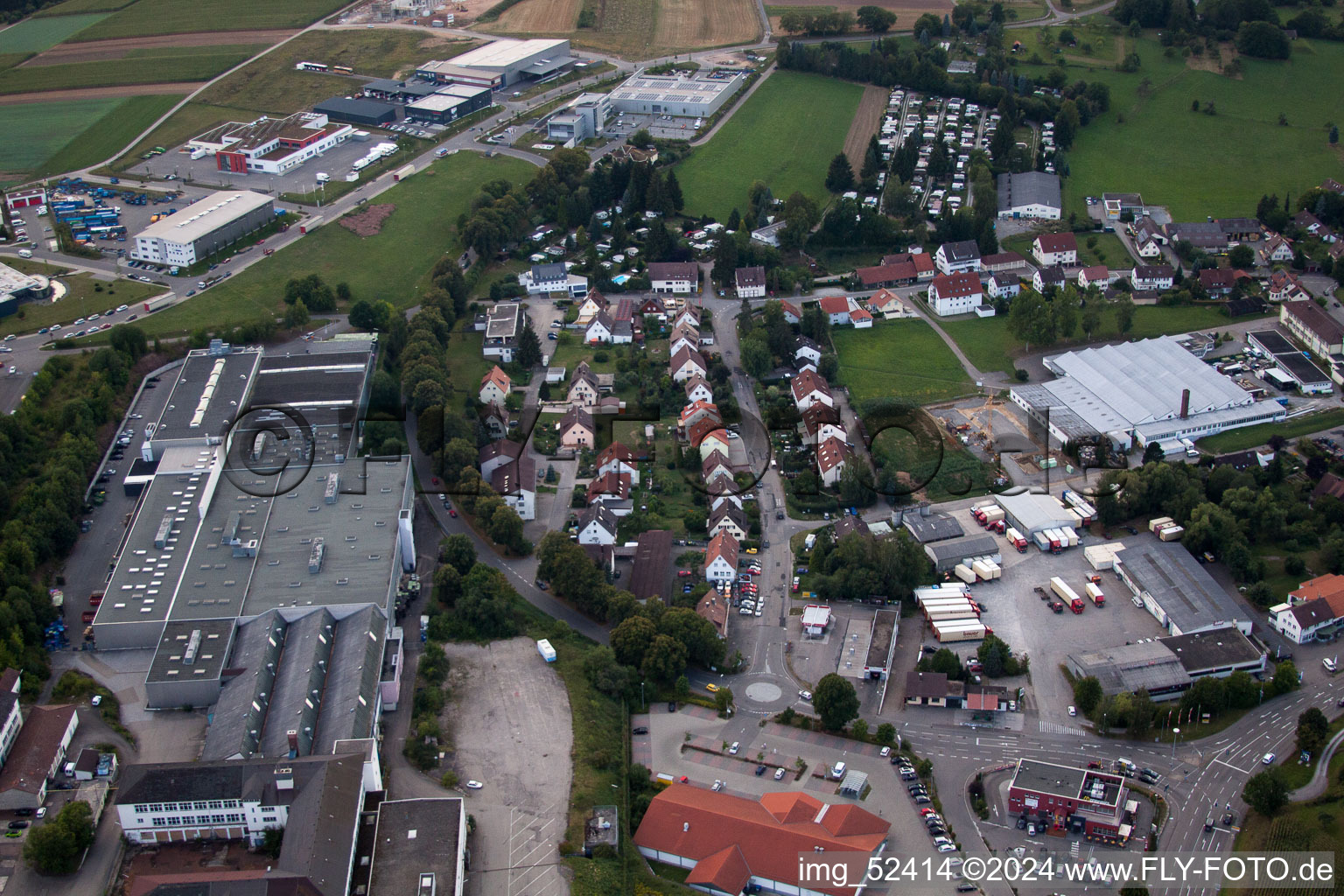 Stammheim, industrial estate, formerly Bauknecht in Calw in the state Baden-Wuerttemberg, Germany